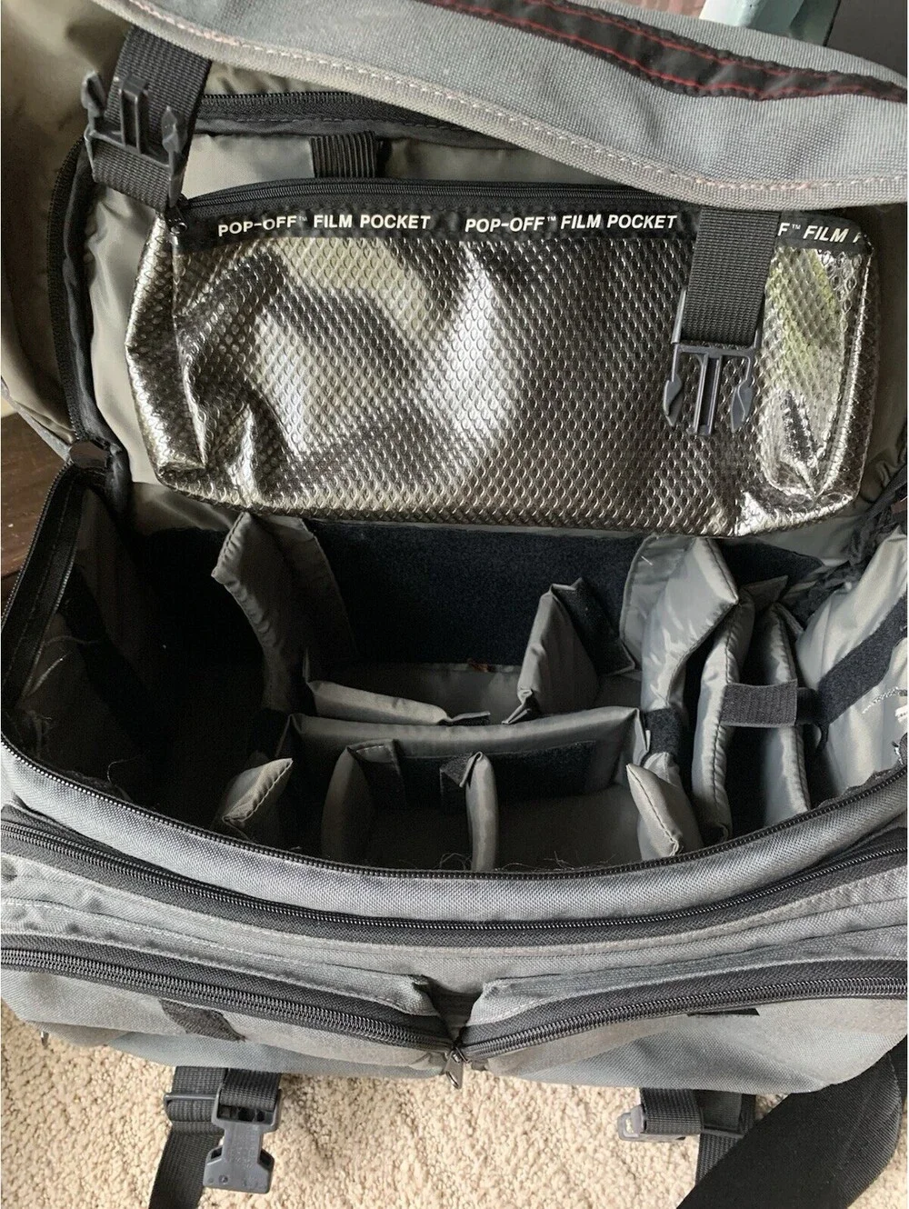 Vintage Tamrac Gray Camera Bag Messenger Style Adjust Strap Padded  Film Pocket